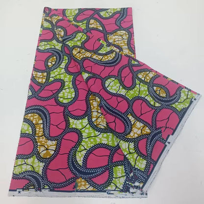 Ankara Wax Fabric 2024 High Quality African Wax Print Fabric 100% Cotton African Guaranteed Veritable Real Wax For Dresses