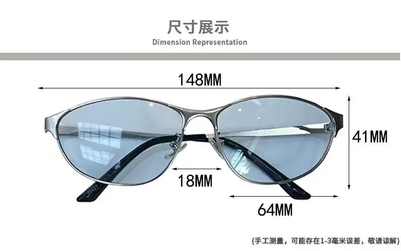 Y2k Sunglasses Women Men Cat Eye Designer Hot Girl Sun Glasses Steampunk Metal Frame Shades Uv400 Eyewear Eyeglasses 선글라스