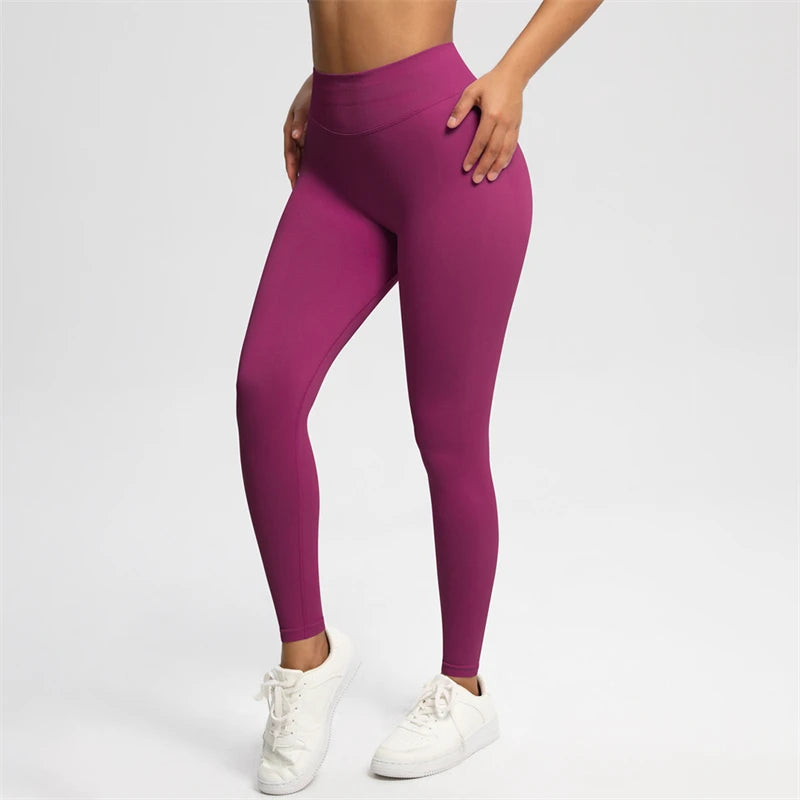 2025 Bum Shaping Leggings Impact Women Seamless Sports Yoga Pants Low Ribbed Band Gym clothes Fitness Workout Scrunch Butt Tight