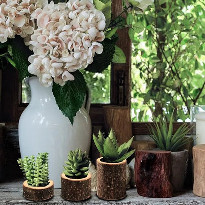 3 PCS Wood Tea Light Candle Holders Tealight Candlestick Home Table Candle Centerpiece for Wedding Christmas Party Decor