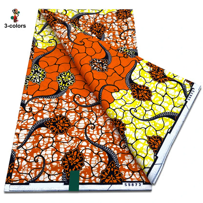 2025 Guaranteed Veritable Original African Wax Print Fabric Real Nigerian 100% Cotton Ankara Wax Fabric Soft Pagne Spuer Batik