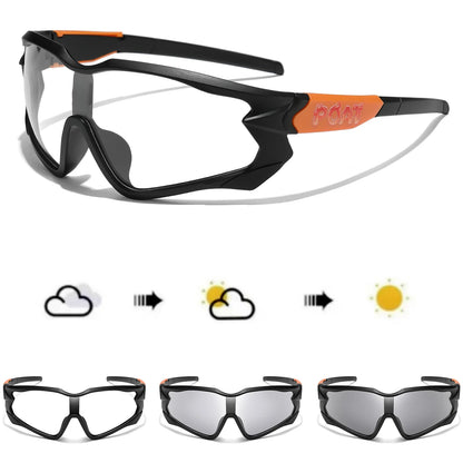 POAT Brand Photochromic Eyewear for Men Women MTB Bike Bicycle Cycling Fishing Running Glasses New Style Sunglasses Sports