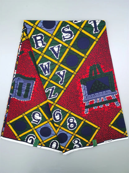 Dutch Ankara Wax Print Fabric High Quality Wax African Hollandais Fabric 100% Cotton Soft African Veritable Real Wax for Dress
