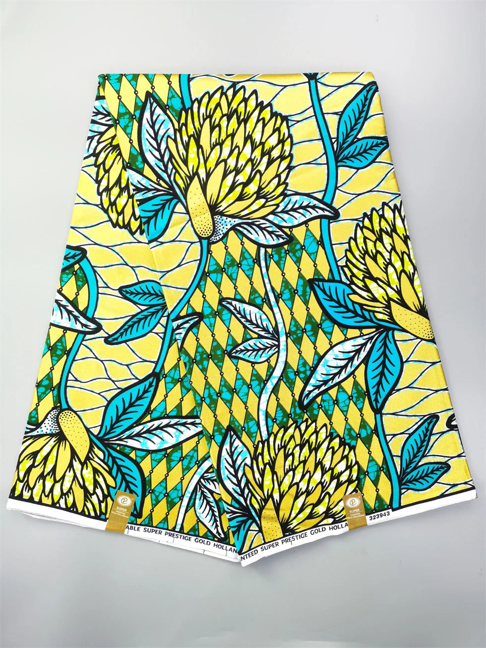 Newest Grand African Wax Glitter Glam Fabric 100% Cotton Ankara Batik Material Pagne Wax Gold Print Sewing Party Dress