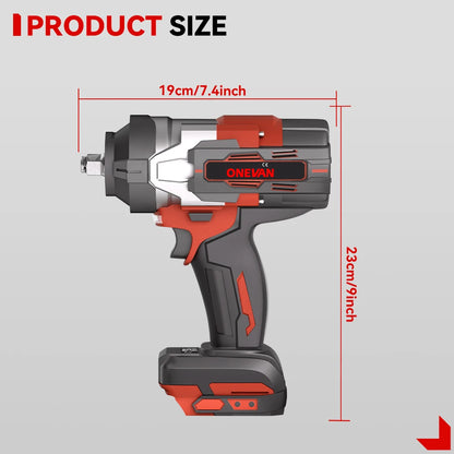 ONEVAN 8000RPM 2800N.M Brushless Electric Impact Wrench Cordless Car Repair Screwdriver Drill Power Tool For Makita Battery Pin