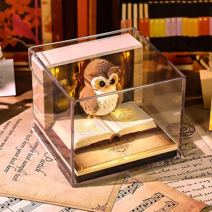 2026 Paper Sculpture Calendar 3D Owl Tear-off Calendar Paper Sculpture Art Memo Notepad Desk Calendar Sticky Notes Bookmark