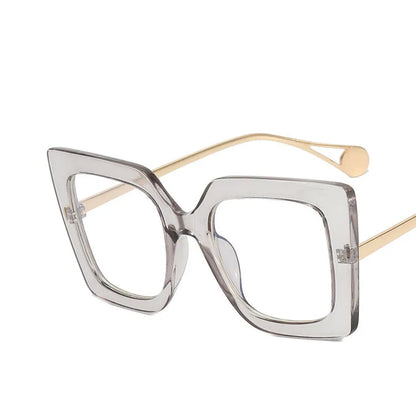 Vintage Transparent Square Glasses Frame Women Men Clear Glasses Optical Eyeglasses Frame Lens Spectacle Frame Unisex Anti Blue
