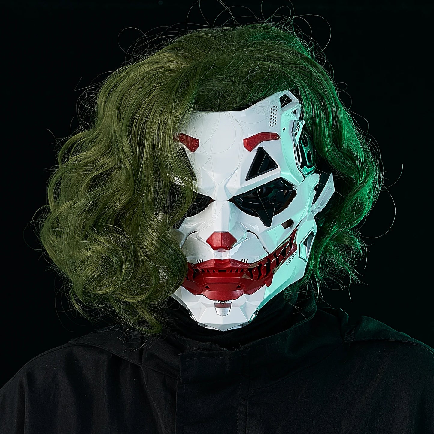 Joker Masks Cyberpunk Masks Clown Braids 2d Cosplay Resin Custom Products Halloween Anime Role-Playing Props And Gifts Toys