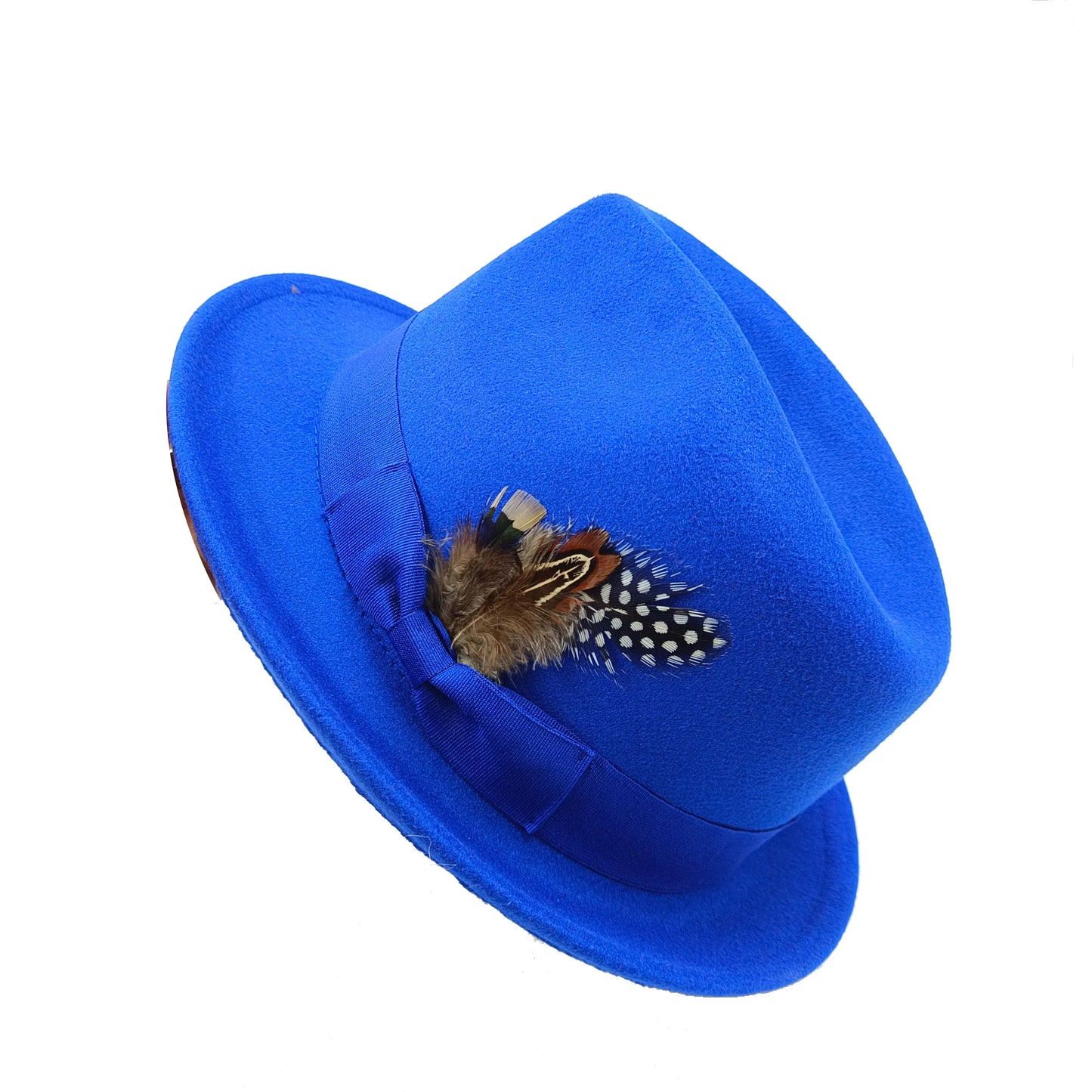 Women's Men's Fedora Hat Winter and Autumn Elegant Women's Gangster Trilby Felt Hamburg Church Jazz Hat 55-58CM Adjustable