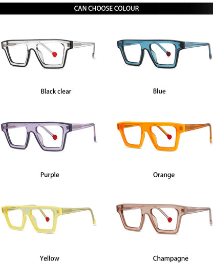 R56012 Oversized Rectangle Reading Glasses +1.00 +2.00 +3.00 Retro Eyeglasses for Hyperopia Glasses Presbyopia Eyeglasses