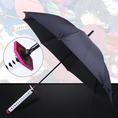 Demon Slayer Sword Umbrella One Piece Roronoa Zoro Katana Umbrella Real Full Size Japanese Anime Long Parasol Home Accessories