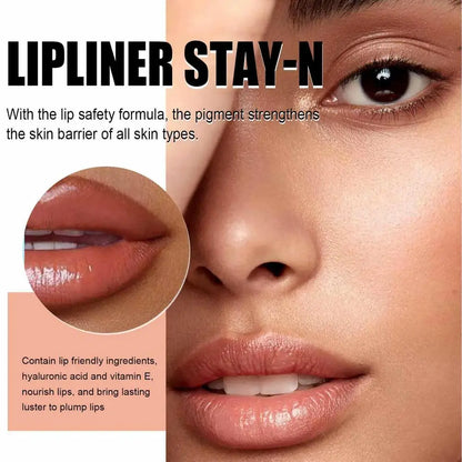 Peel Off Lip Liner Waterproof Long Lasting Liquid Lip Stick Non- Stick Lip Liner Moisturizing Tear Off Lipliner Stain Lip Care