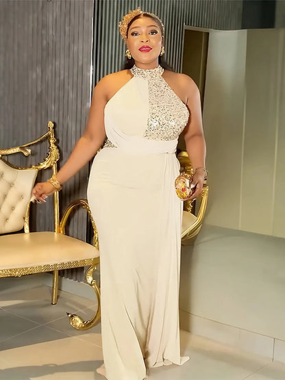 2025 Elegant African Dresses for Women Africa Clothing Plus Size Wedding Party Dress Dashiki Ankara Office Lady Outfit Robe