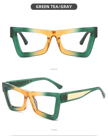 Fashion Personality Colorful Cat Eye Reading Glasses Women Men Luxury Big Frame Anti Blue Light Glasses Presbyopia Eyeglasses