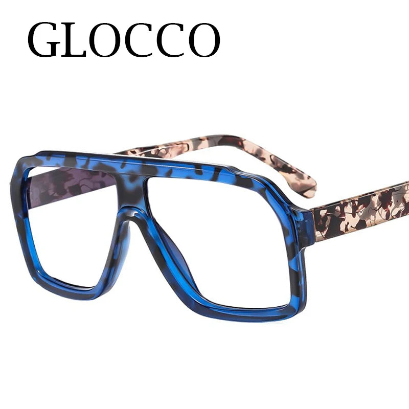 Retro Men Pilot Reading Glasses Fashion Brand Big Frame Anti Blue Light Presbyopia Eyeglasses Women Square Prescription Glasses