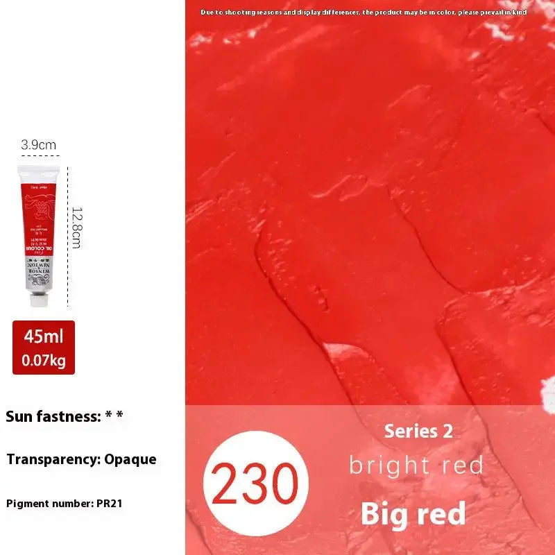 Winsor & Newton 45ML Oil Paint,Colorful Professionals Artist Drawing Tools for Canvas Wood,Crafts,Paper Art Stationery Supplies