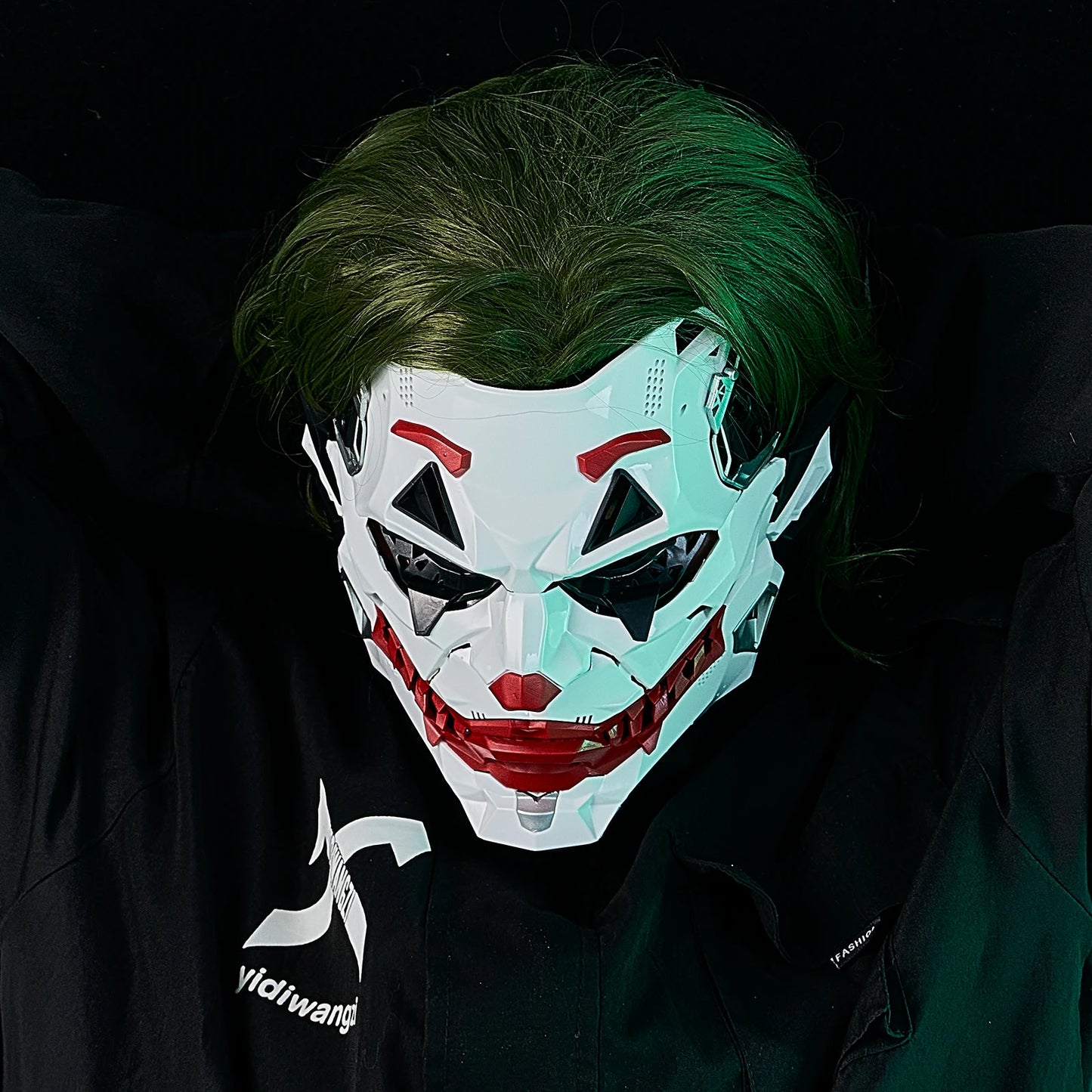 Joker Masks Cyberpunk Masks Clown Braids 2d Cosplay Resin Custom Products Halloween Anime Role-Playing Props And Gifts Toys