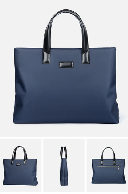 2024 New Briefcase Portable Document Backpack Large Capacity Business Men's Bag Computer Bag Public Document Bag