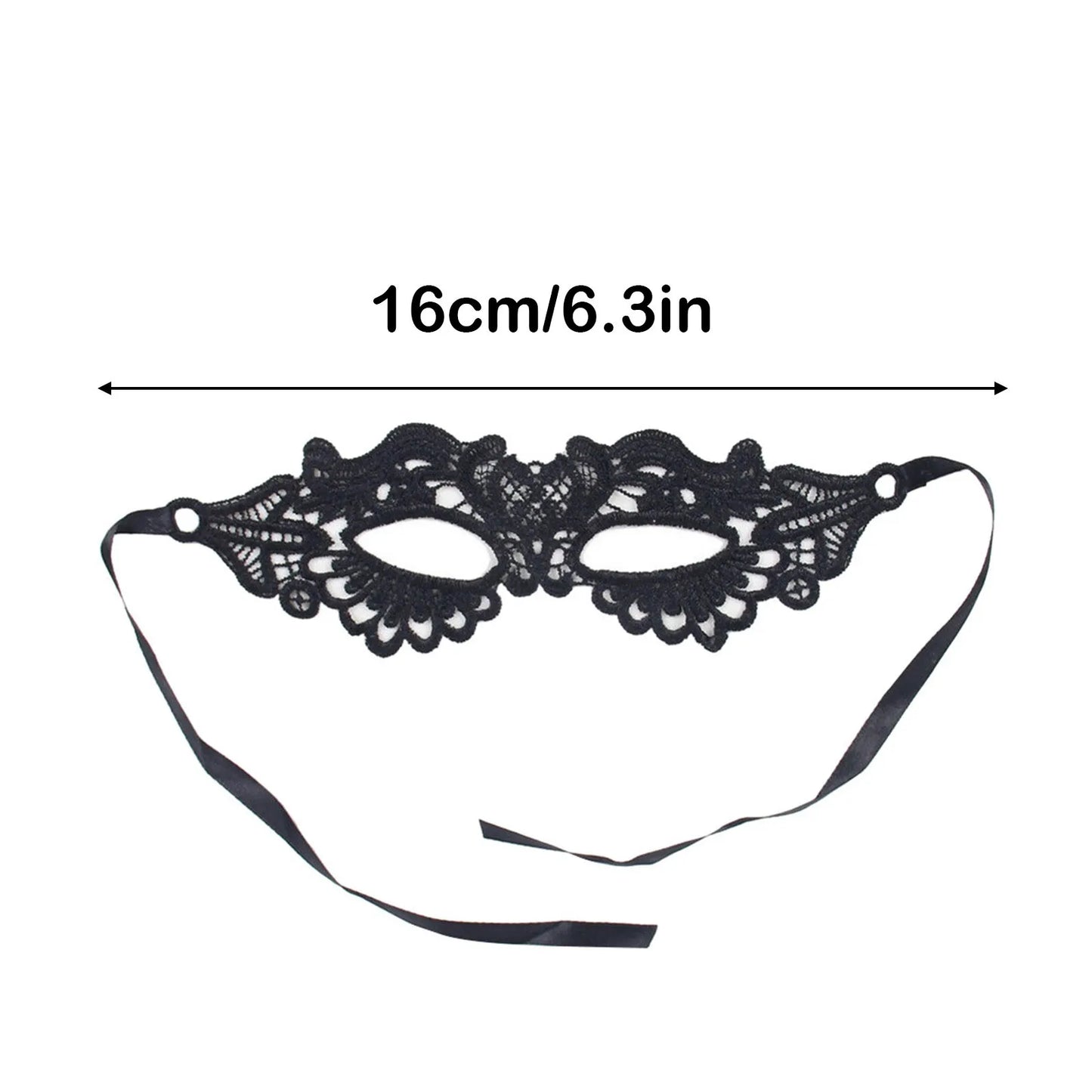 Black Party Mask for Women Hollow Lace Masquerade Blindfold Face Masks Princess Prom Party Props Costume Accessories