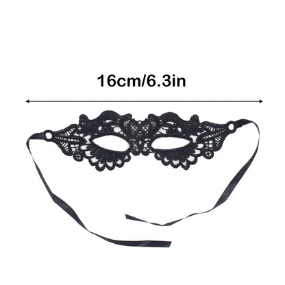 Black Party Mask for Women Hollow Lace Masquerade Blindfold Face Masks Princess Prom Party Props Costume Accessories