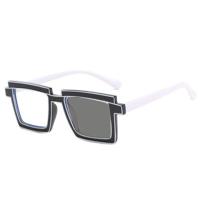 New Fashion Lady Reading Glasses Photochromic Blue Light Filter Prescription Hyperopia Eyeglasses Special Brand Design Frame