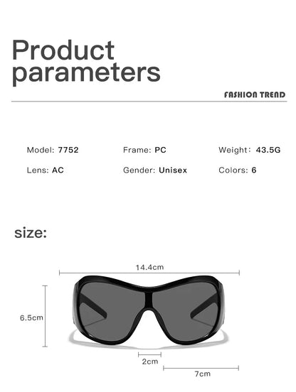 vintae one piece oversized shield sunglasses women new fashion red black gradient sexy sun glasses ladies trendy y2k shades