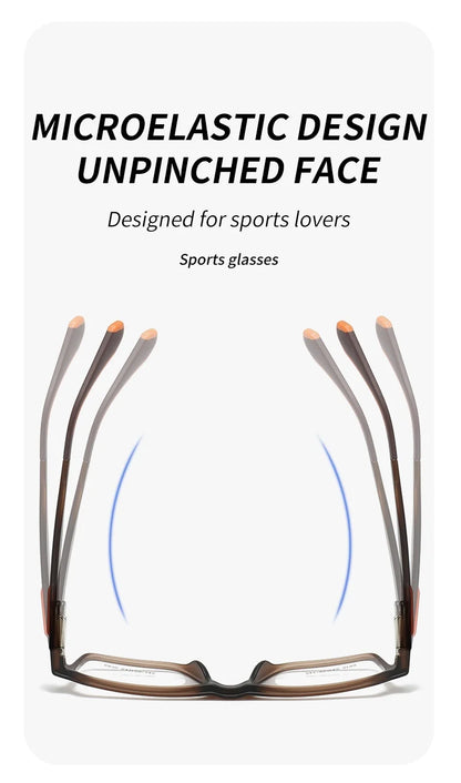 2024 New Sports Glasses Fashion Square Cycling Men's Glasses Frame Ultra-light  Optical Prescription Eyeglass Frame Women 6810