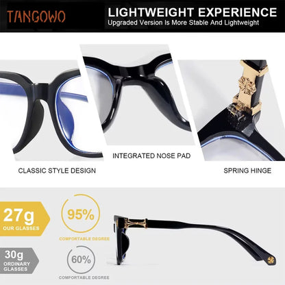 TANGOWO Bulb Light Glasses Man Style Men Sunglasses Women Graduated Lenses to Read Women's Eyepieces for Reading Glass Glasses-3
