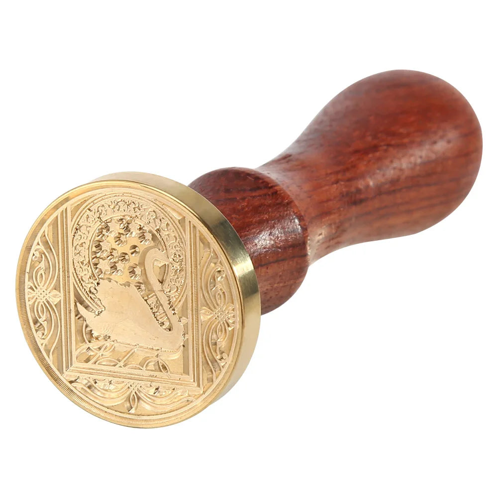 Retro Animal Printed Wax Seal Stamp with Wide Scope of Application Simplicity Fire Painting Stamping Envelope Wedding Card