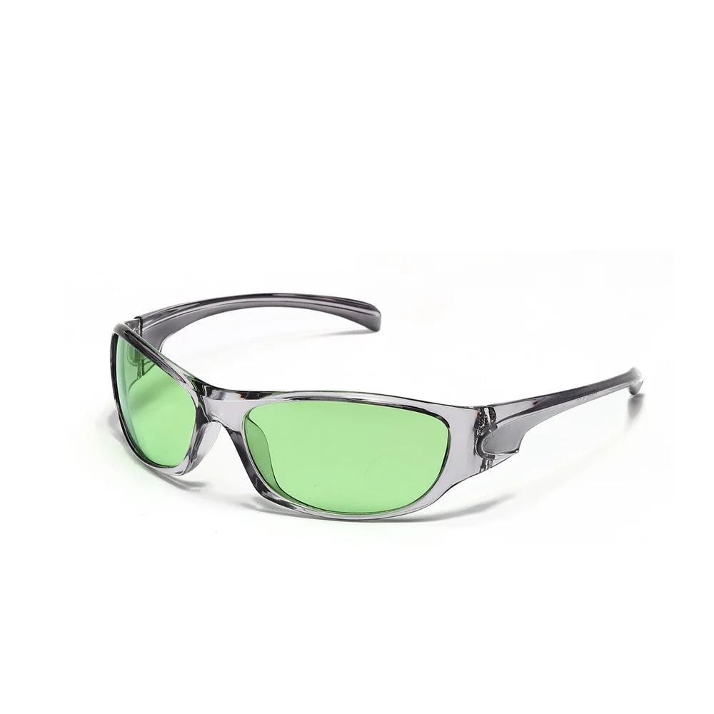Y2K Silver Sunglasses Color Hollowed Out Future Sense Of Technology Hot Girls Net Red Sunglasses Women Sunglasses Trendy Men