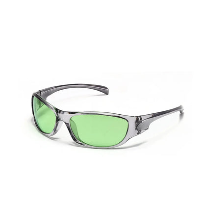 Y2K Silver Sunglasses Color Hollowed Out Future Sense Of Technology Hot Girls Net Red Sunglasses Women Sunglasses Trendy Men