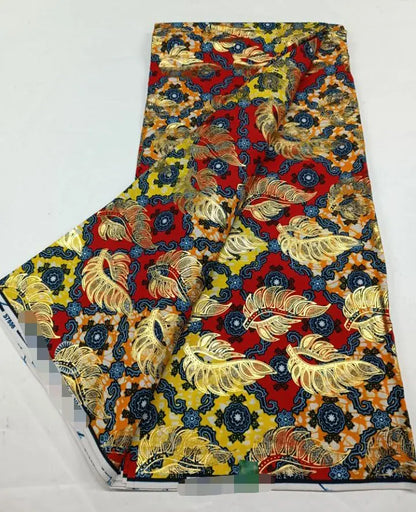 2022 New Hot Sale African Wax Fabric Cotton Material Nigerian Ankara Block Prints Batik Dutch High Quality Sewing Cloth