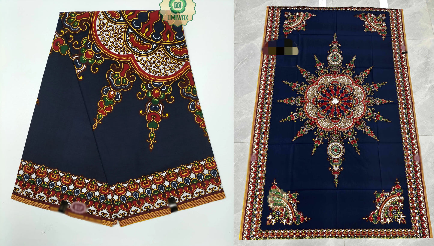 Dutch african Nigiar wax 100% Cotton Real Wax Pagne foVeritable Hollandais Dutch print High Quality fabric cloth 6yards