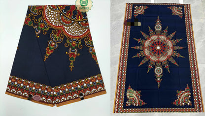 Dutch african Nigiar wax 100% Cotton Real Wax Pagne foVeritable Hollandais Dutch print High Quality fabric cloth 6yards