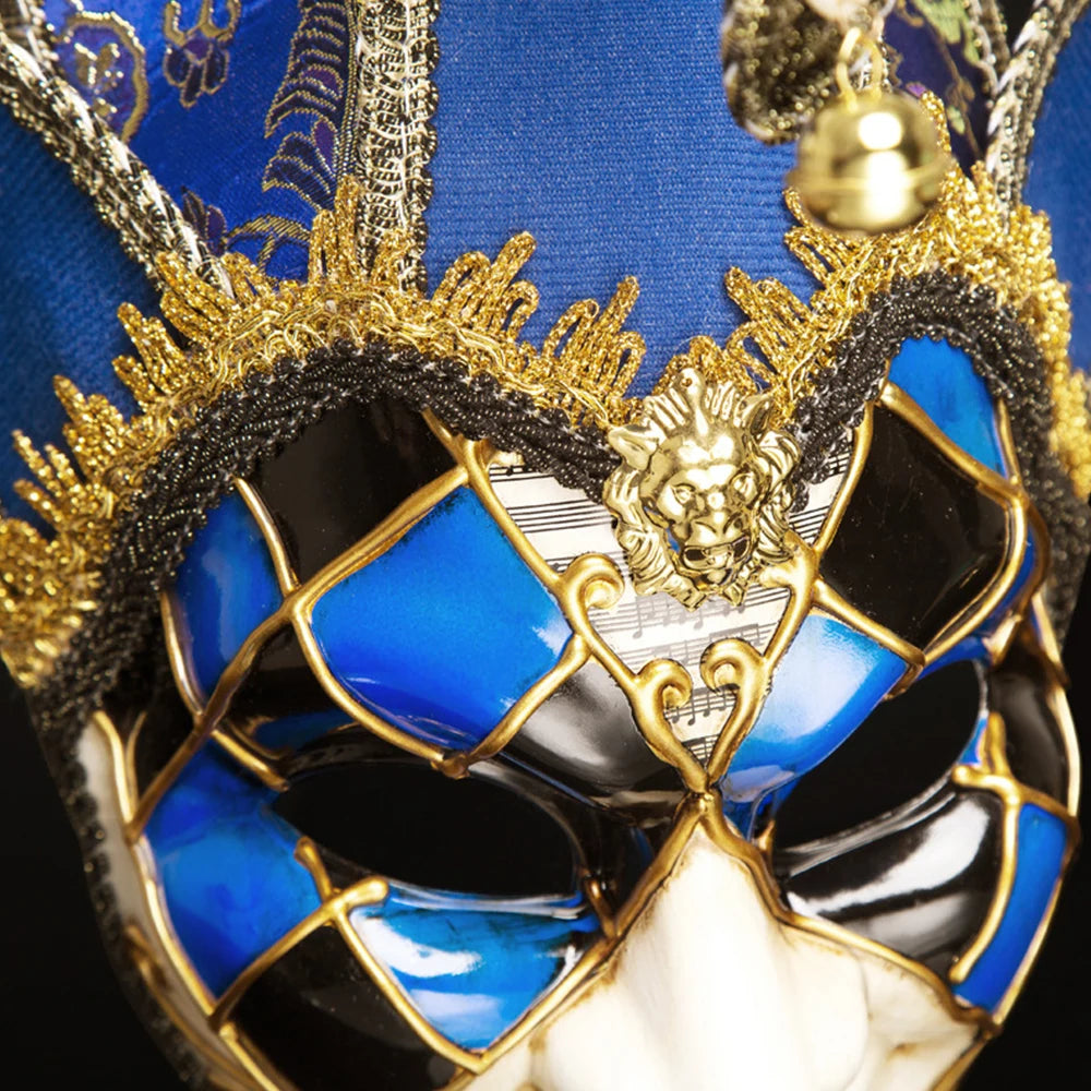 Classic Clown Venetian Mask for for Costume Party Masquerade Carnival Dionysia Halloween Retro Vintage Style Event Supplies