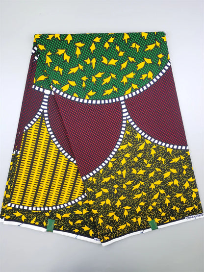 Dutch Ankara Wax Print Fabric High Quality Wax African Hollandais Fabric 100% Cotton Soft African Veritable Real Wax for Dress
