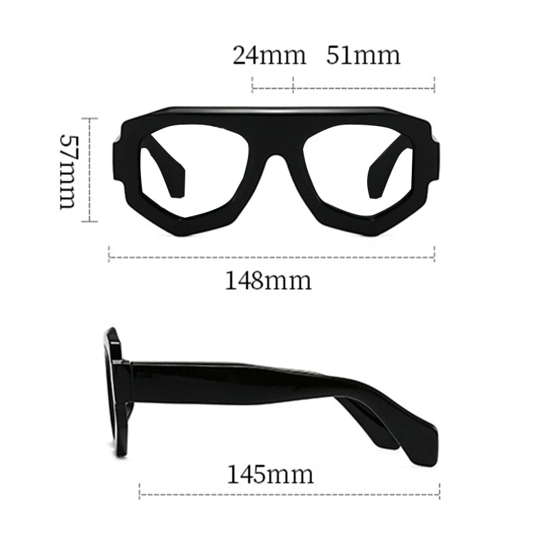 Womens Thick Frame Reading Glasses 2025 Luxury Brand Designer  Fashion Transparent Eyewear Finished Hyperopia Eyeglasses +2.25