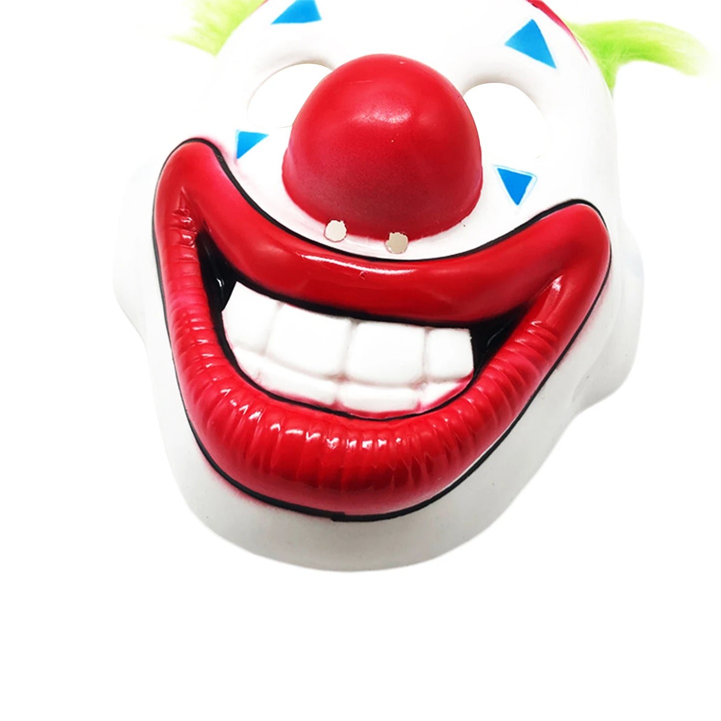 2025 Halloween Wig Clown Facewear Halloween Cosplay Horror Facewear Masquerade Scary Face Protector Party Props Party Masks