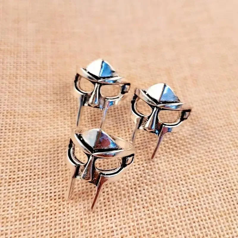 Vintage Creative MF DOOM Mask Pendant for Men Hip Hop 316L Stainless Steel Skull Mask Necklace Party Jewelry Gift Dropshipping