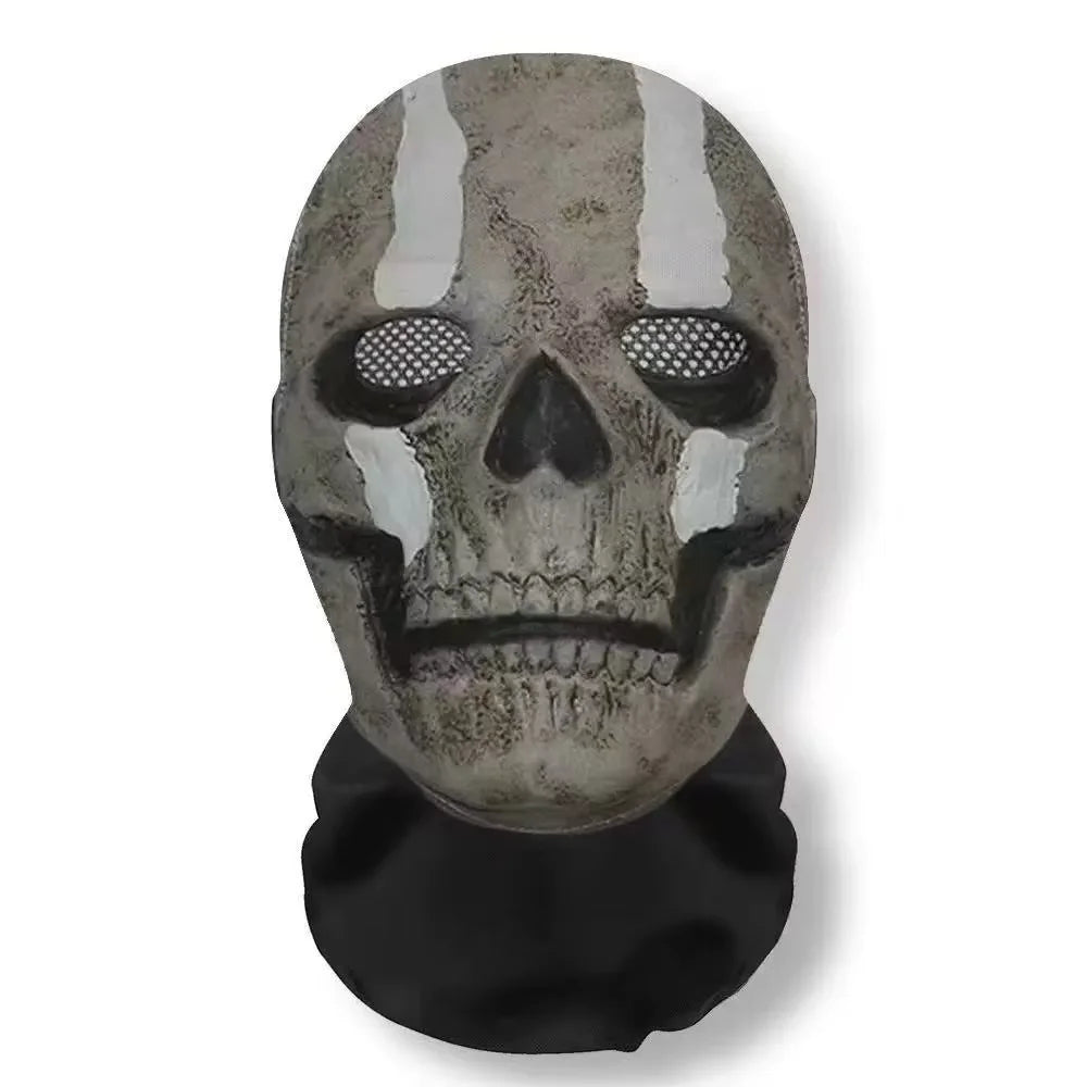 Halloween Mask Cosplay Props Full Face Elastic Mesh Breathable Skull Headcovers Horror Party Halloween Ghost Face