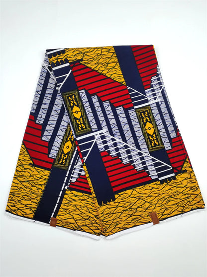 Dutch Ankara Wax Print Fabric High Quality Wax African Hollandais Fabric 100% Cotton Soft African Veritable Real Wax for Dress