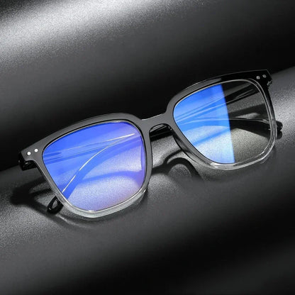 Fashion Square Large Frame Blue Light Blocking Reading Glasses Retro Men Women Presbyopia Glasses Unisex Far Sight Eyewear