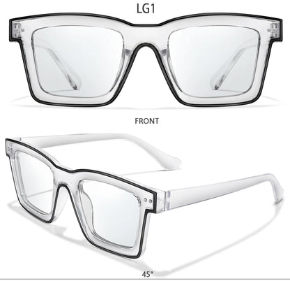 3 Pairs Fashion Casual Sunglasses For Women Large Transparent Shades Eyewear Daily Outfit shopping Selfie Hiking Travel Beach
