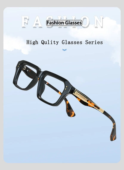 New Brand Design Square Alloy Frame Myopia Glasses Prescription Photochromic Anti Blue Light Women Shortsight Eyewear 0 to -6.00