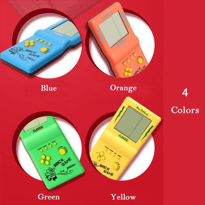 Large Screen Handheld Game Console Built-in 23 Games for Tetris Classic Retro Game Players Machine Puzzle Toys Children Boys