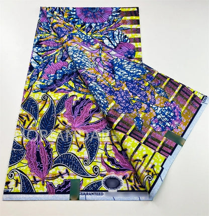2026 Grand Super Original African Wax Fabric High Quality Nigerian Print Ankara Fabric For Sewing 6 Yard Women Dress 100% Cotton