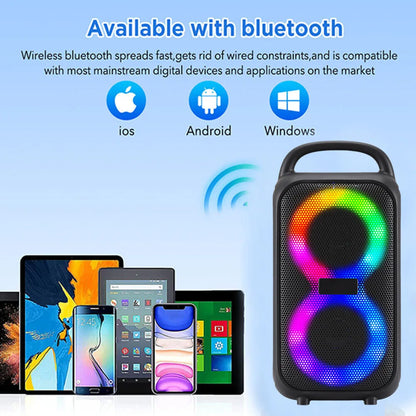1000W Party Portable Speakers Bluetooth Wireless Boombox Sound Large Speaker Dual 3 inche Subwoofer for Outdoor Dancing Famliy
