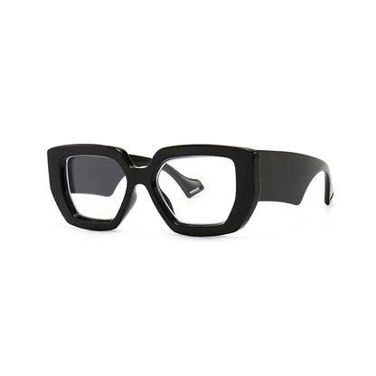 1pc Women's Square Large Frame Fashion Flat Mirror Summer Autumn Daily Travel School Decoration Glasses