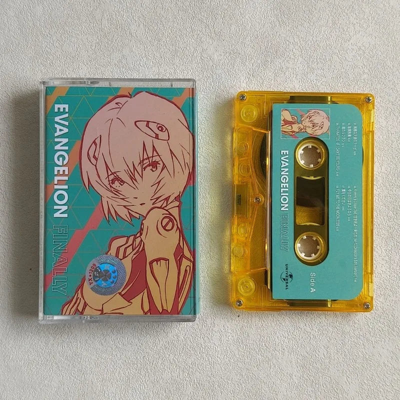 EVANGELION Music Tapes Anime EVA One Last Kiss Soundtrack Music Magnetic Walkman Cassettes Collectible Commemorative Toys Gifts