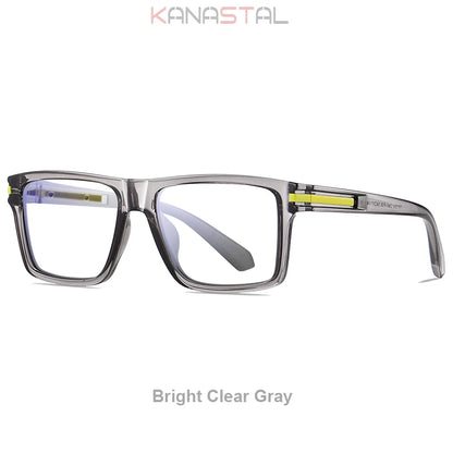 Men Optical Reading Glasses Prescription CR39 Lenses Myopia Eyewear Women Blue Light Blocking Computer TR90 Big Eyeglasses Frame